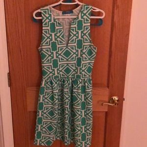 Bright patterned dress